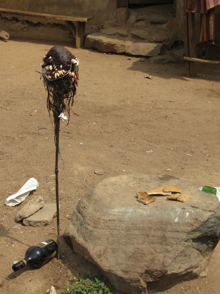 Opa Osun Ifa at Ejiodi Home of Tradition, Alade near Moniya, Ibadan, Oyo State, Nigeria